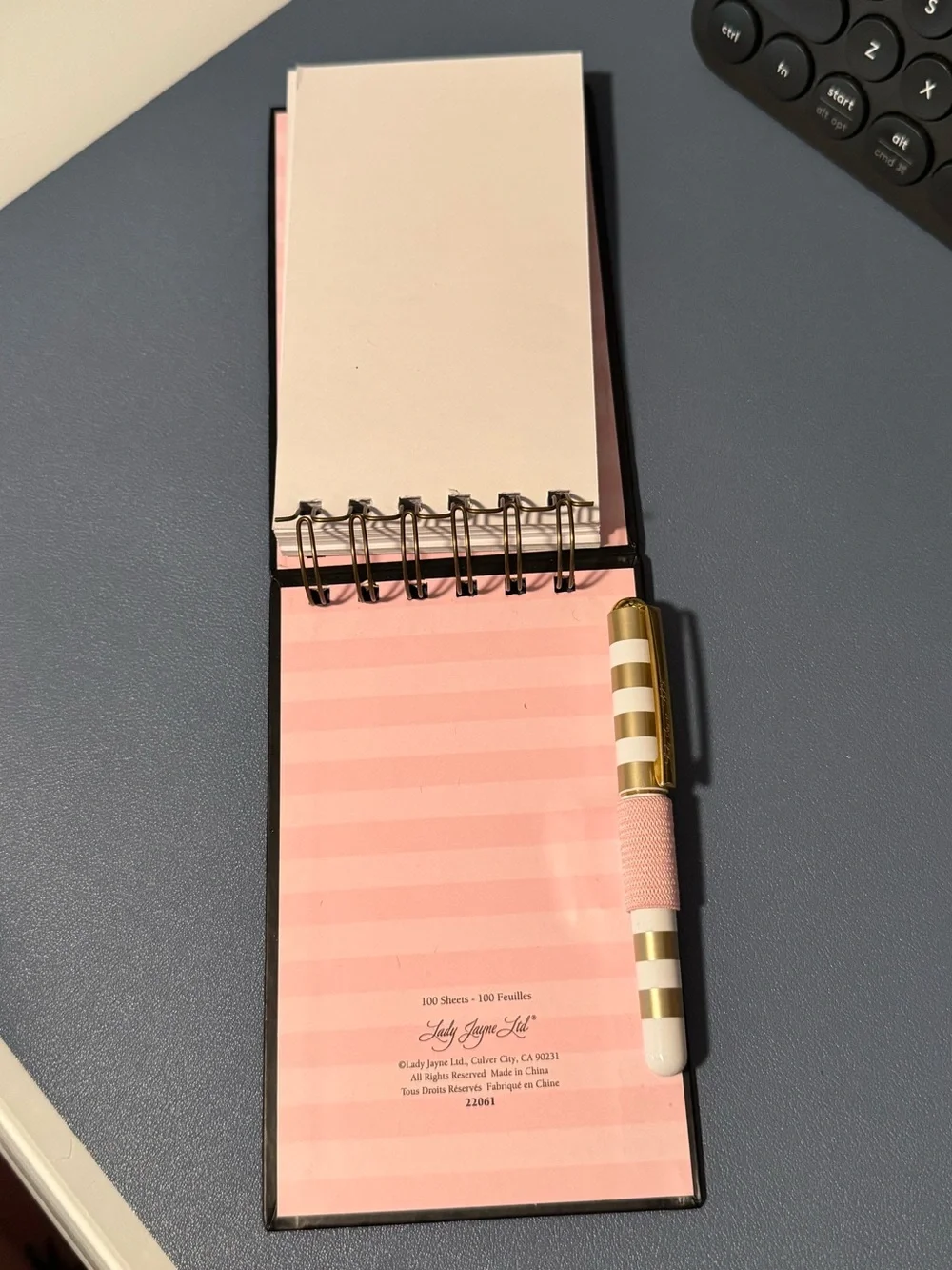 Small notepad and pen